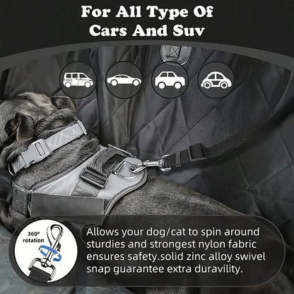 Dog Seat Belt for Vehicle Secure, Pet Car Tether Safety Leash for Dogs in Vehicles, Dog Seatbelt Tether, Christmas Gift