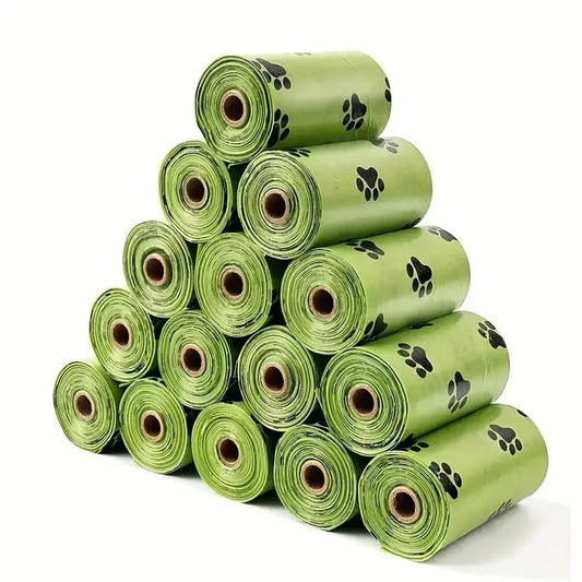 30/600 Pcs Dog Poop Bags for Dog Large Cat Waste Bags Doggie Outdoor Home Clean Refill Garbage Bag Pet Supplies 15 Bags/ Roll