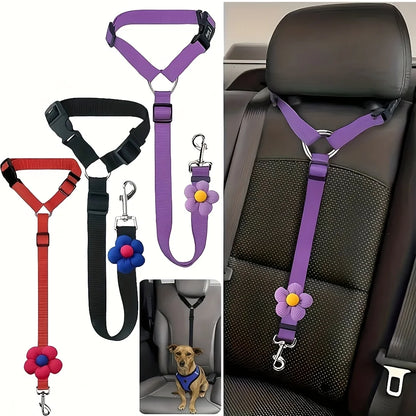 Dog Seat Belt for Vehicle Secure, Pet Car Tether Safety Leash for Dogs in Vehicles, Dog Seatbelt Tether, Christmas Gift